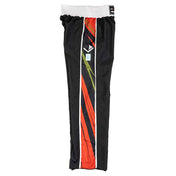 C-Gear Integrity 2.0 pant, black with orange-red center stripe and lime-green diagonal
