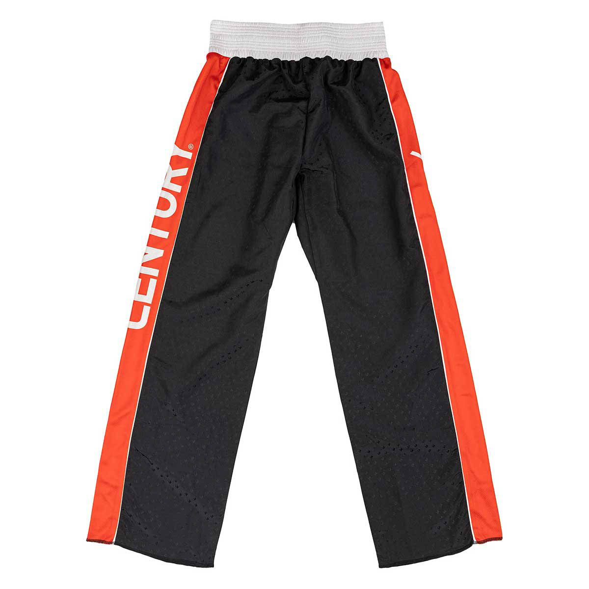 Determination 2.0 pants in black with bright red side stripes and white logo text