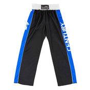 Black track pants with blue side stripe and C-GEAR logo waistband