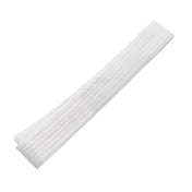 White martial arts belt sash, textured weave