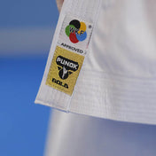 Punok kata uniform gi jacket label patch reading WKF approved