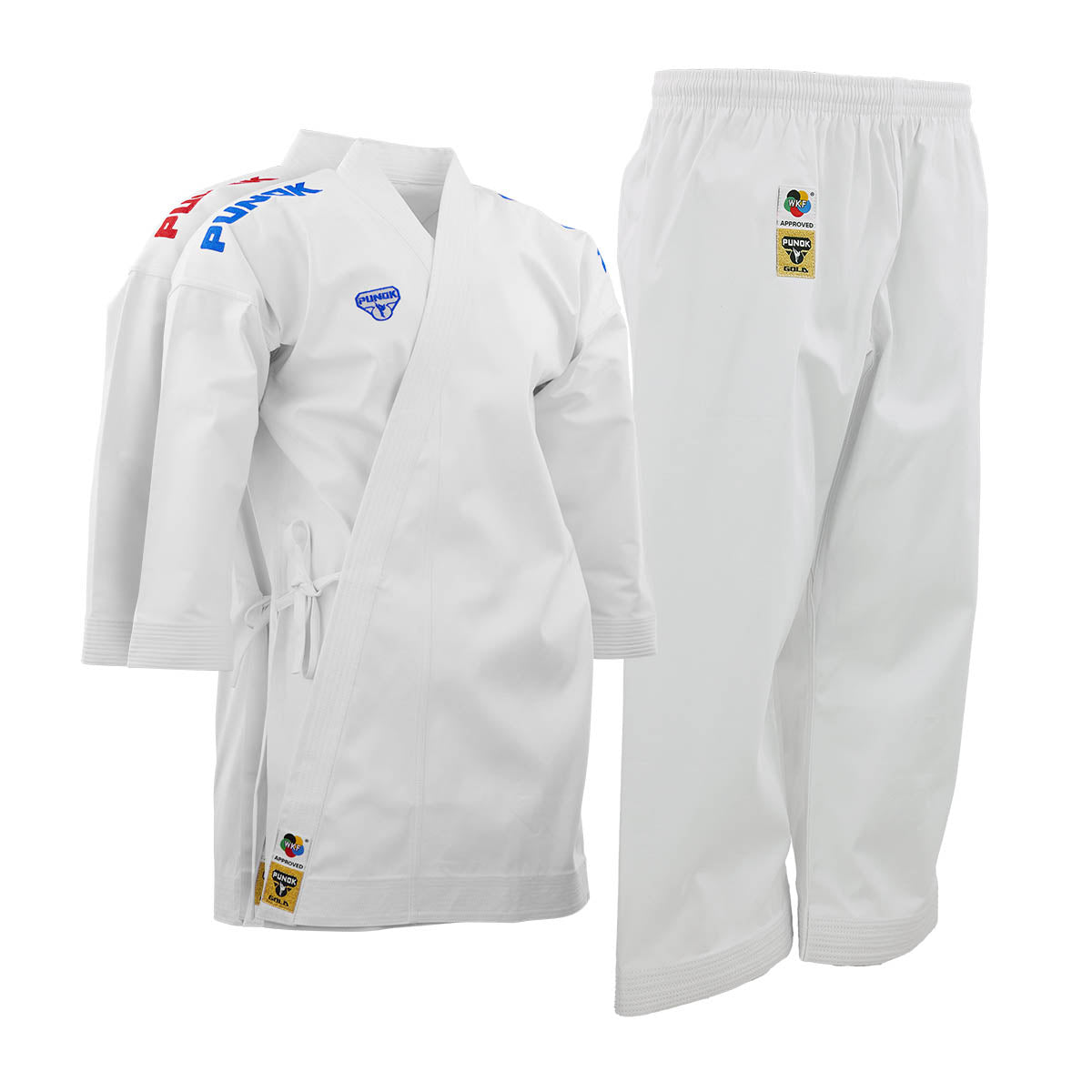 White karate gi jacket and pants set