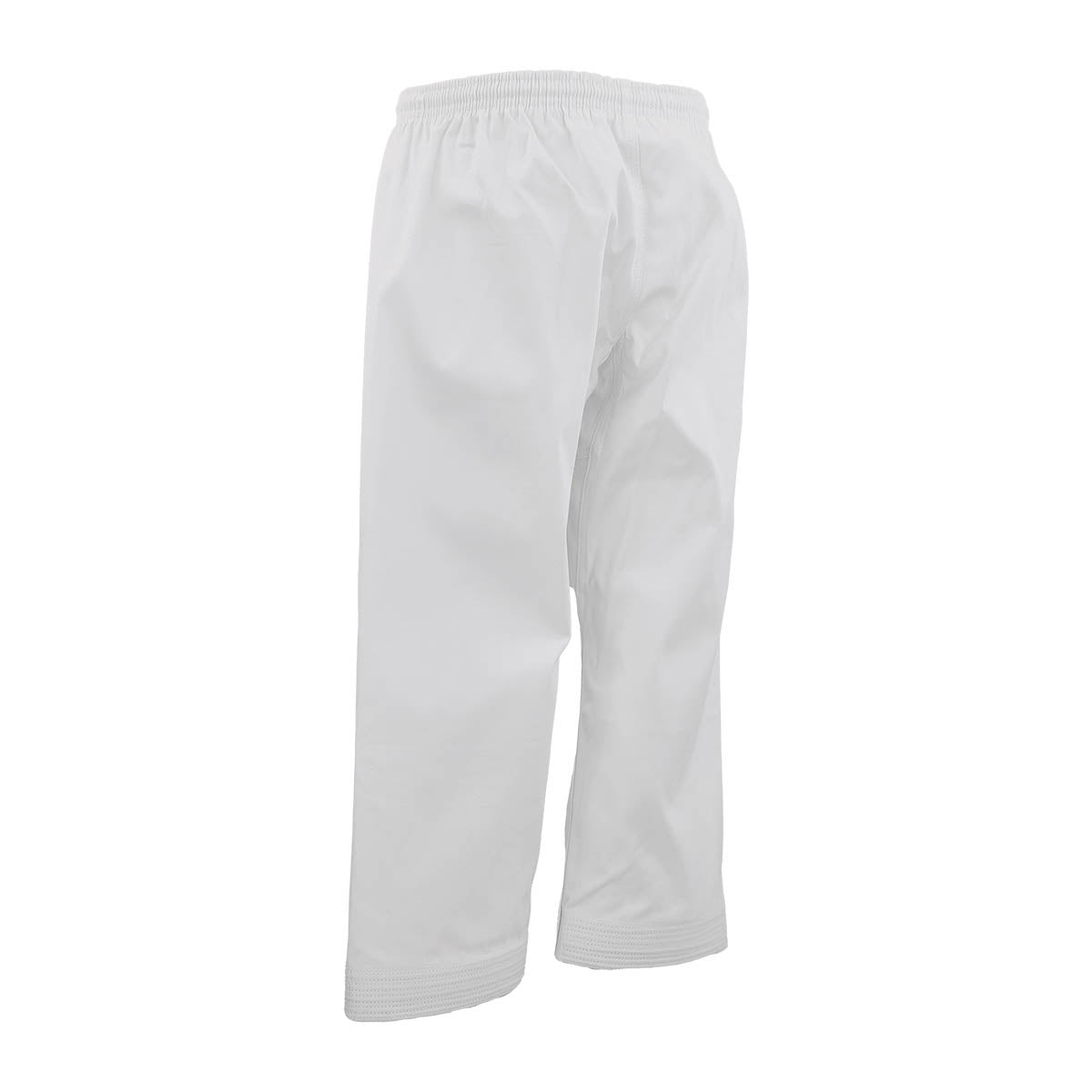 White martial arts pants back view