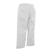 White martial arts pants back view