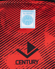 Men's red sleeveless tee with WAKO approved label and CENTURY logo