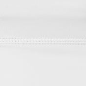 White compression shorts waistband with stitched trim