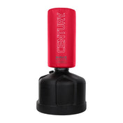Red standing punching bag with CENTURY logo cylinder top and black base