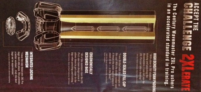 Century 2XL Pro punching bag feature diagram with labeled parts