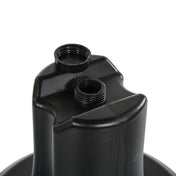 Close-up of black Century Torrent T2 Pro punching bag base with threaded openings
