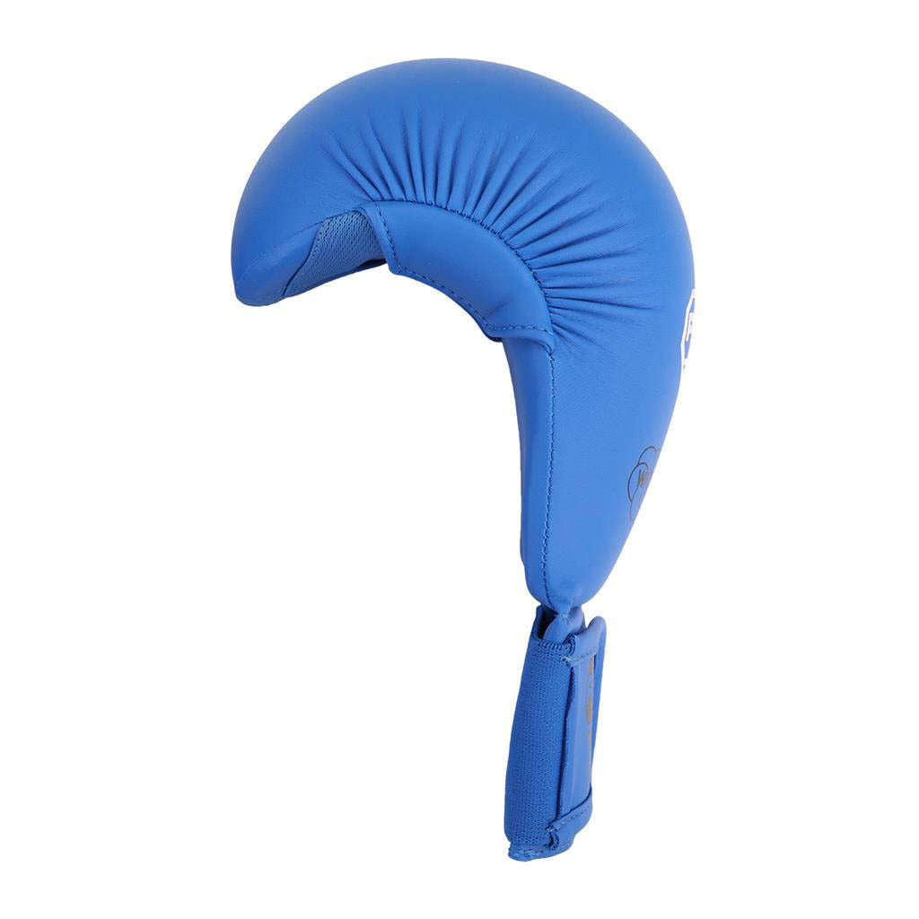 Punok WKF-approved karate punch glove, blue single glove with curved padded knuckles