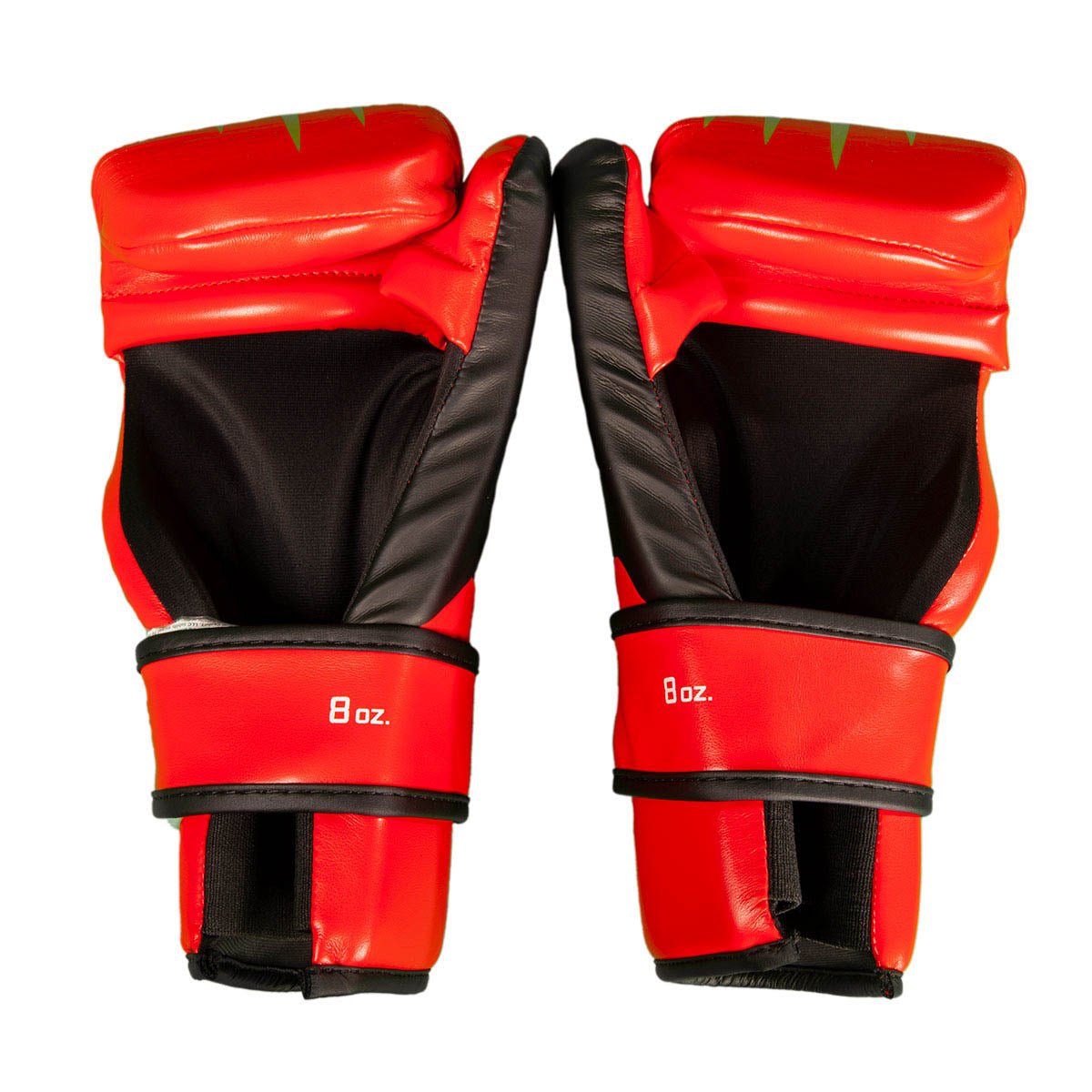 C-Gear boxing gloves, red and black, 8 oz marking on the wrist straps