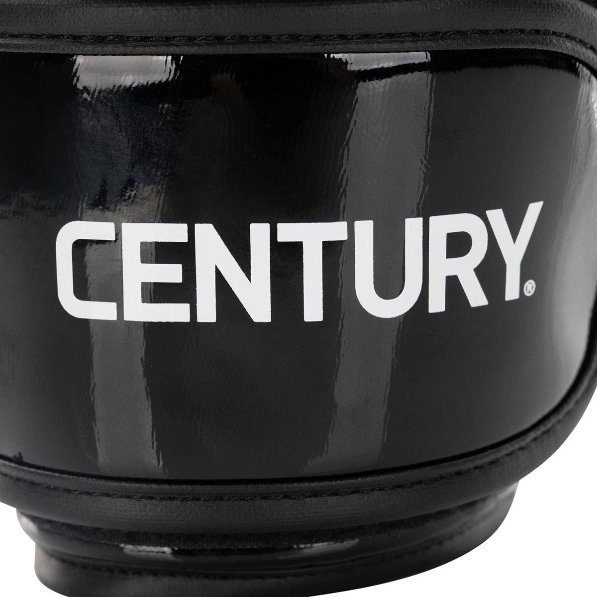 Kickboxing gloves, black with Century logo on wrist cuff
