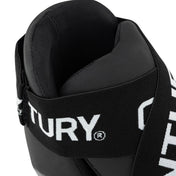 Black kicks with 'CENTURY' ankle strap and padded collar