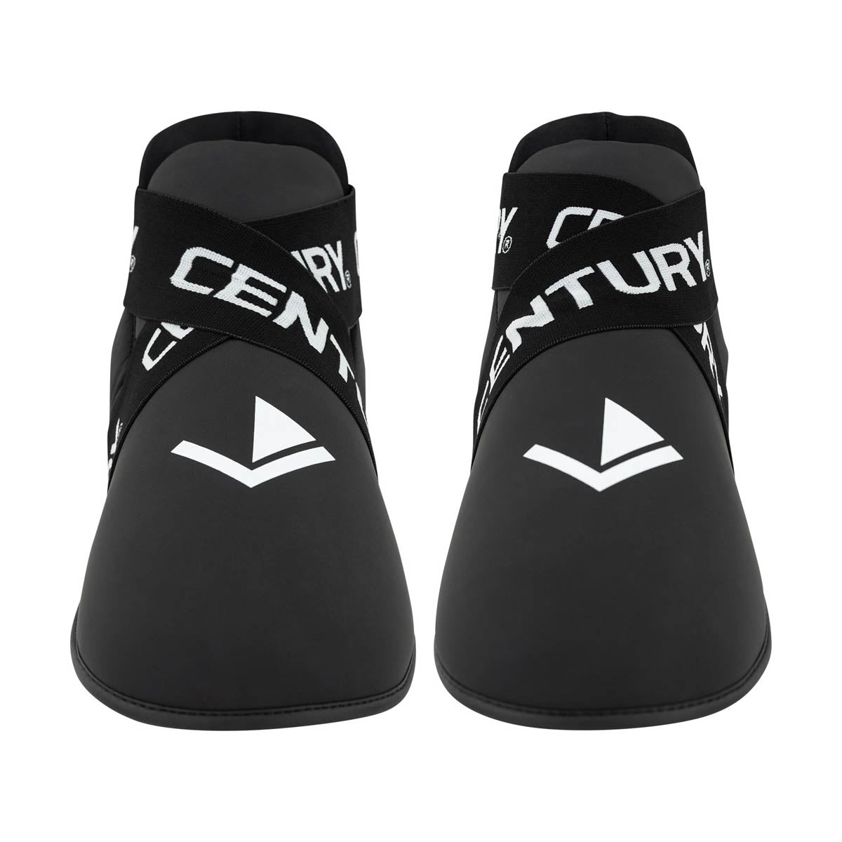 Black kicks pair with 'CENTURY' strap and white V logo on front