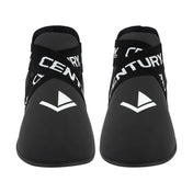 Black kicks pair with 'CENTURY' strap and white V logo on front