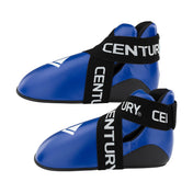 Blue kicks with 'CENTURY' lettering on the straps and front V logo