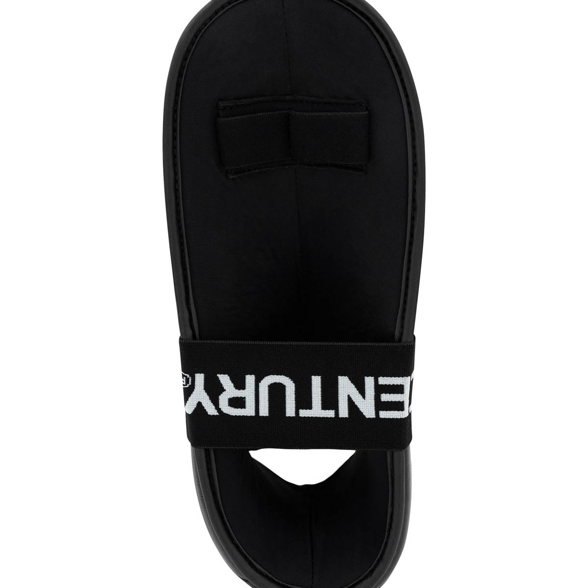 Black slip-on kicks inner collar with 'CENTURY' text on the strap
