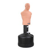 Body opponent bag with tan upper dummy torso and black punching base