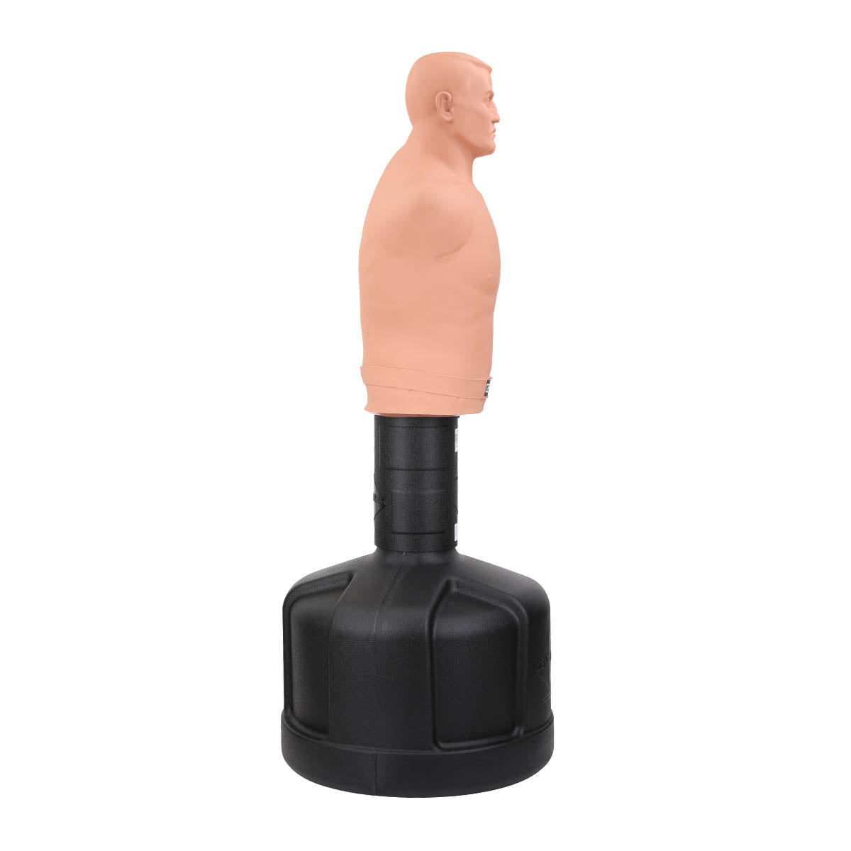 Body opponent bag with pink torso and black padded base