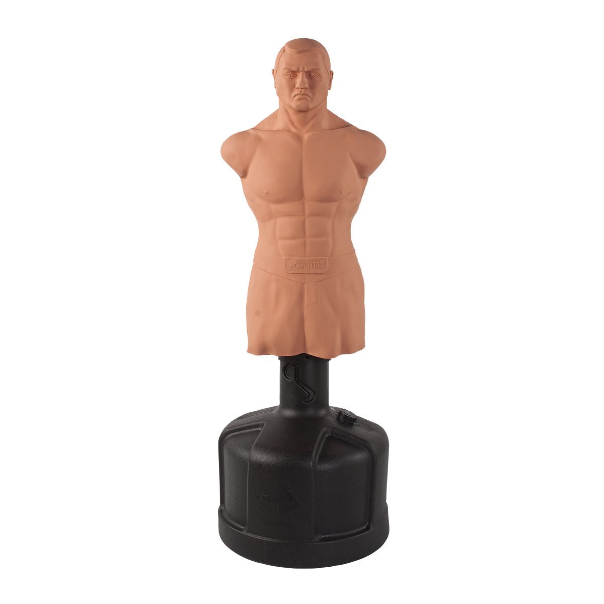 XL BOB body opponent bag with tan foam torso on black punching base