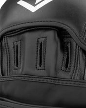 Black Century focus mitt close-up of inner palm padding and reinforced stitch lines
