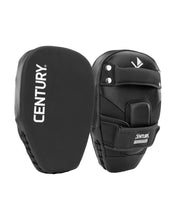 Black Thai focus mitts pair, one showing Century logo on the back
