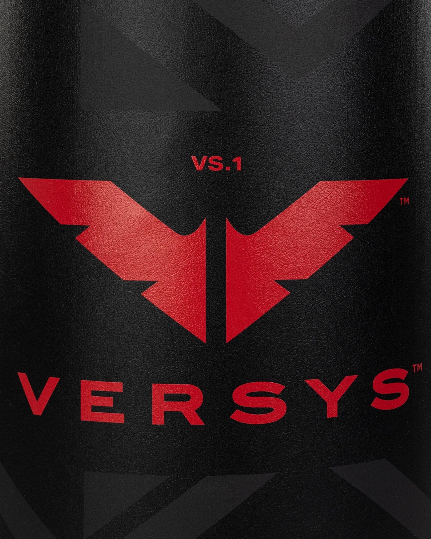 VS.1 heavy bag close-up with large red VS logo and VERSYS lettering