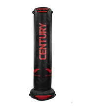 VS.1 black heavy bag with red central graphics and vented top ring