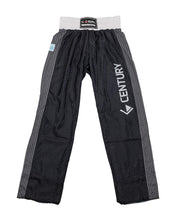 Tenacity pants in black with grey patterned side panels and “CENTURY” leg print