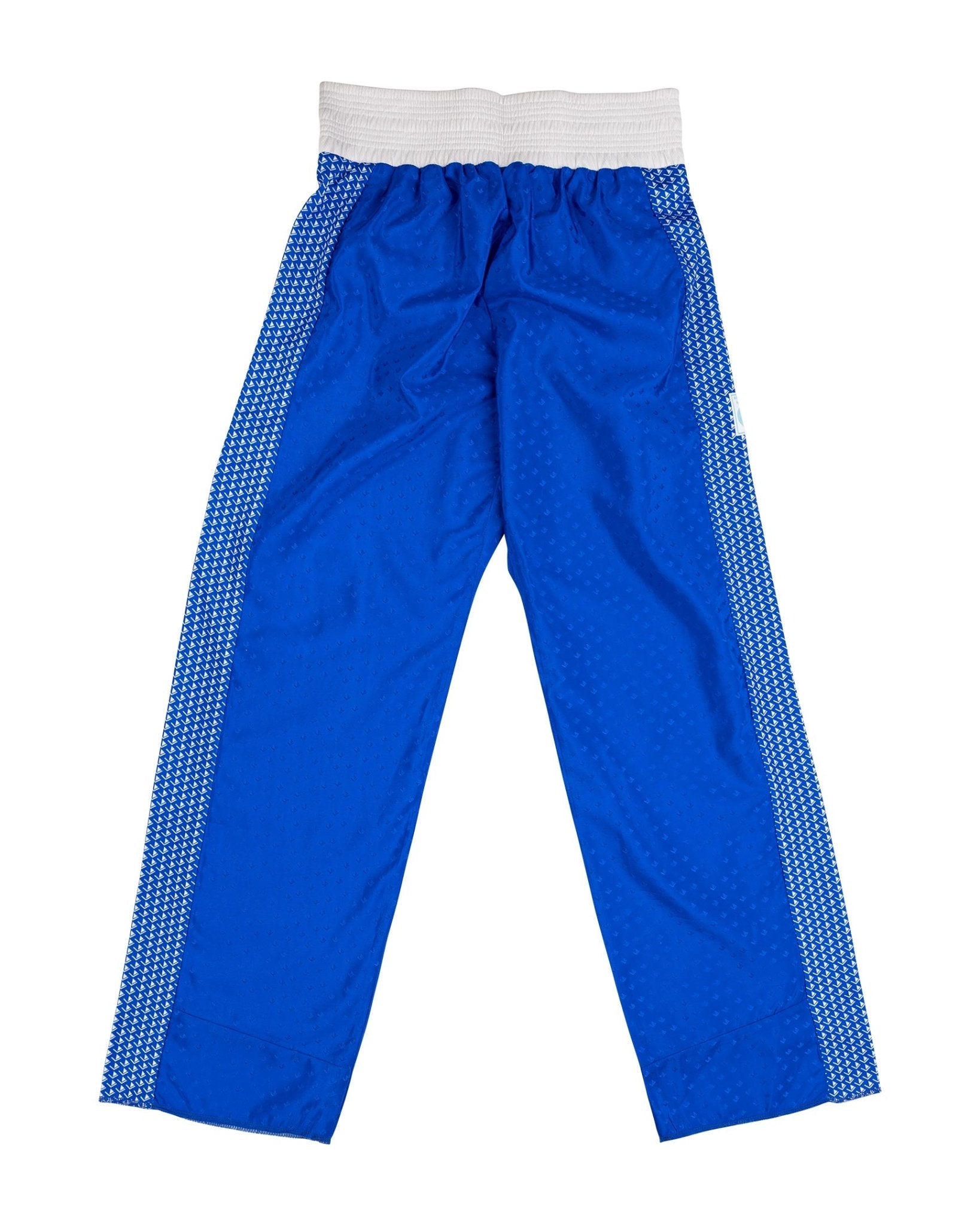 Tenacity pant by WAKO C-Gear, blue with white side stripes and textured fabric